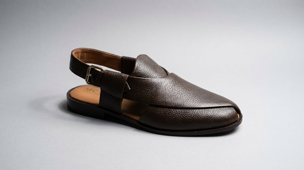 Premium grain leather sole chappal