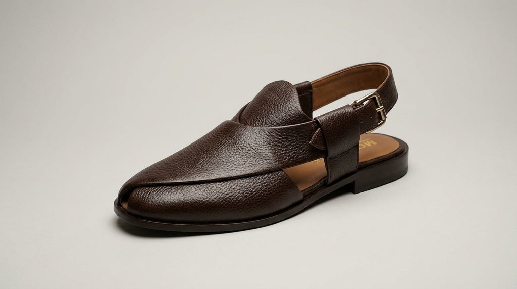 Premium grain leather sole chappal